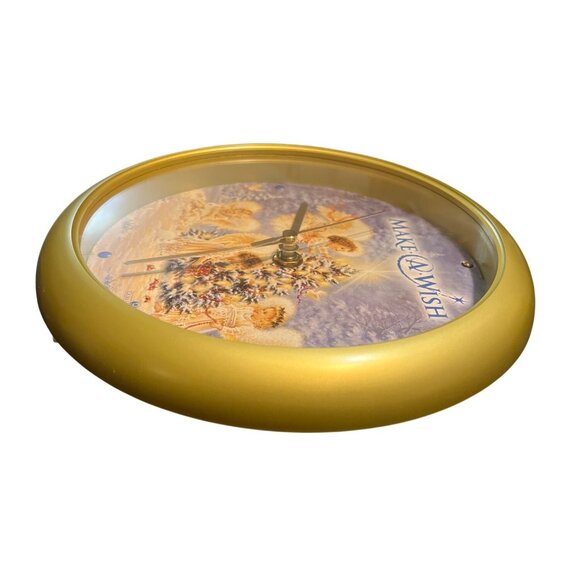 Vtg Feldstein Make A Wish Xmas Carol Musical Clock  Angel Art By Dona Gelsinger - Picture 4 of 6